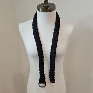 Abercrombie Braided Navy Belt